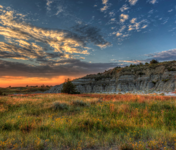 Theodore Roosevelt National Park, south unit, Medora, blue skies, sunrise, sunset, wide open spaces, beauty